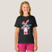 Skilanglaufpolen für Kaninchen T-Shirt (Vorne ganz)