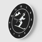 Skilanglaufuhr Große Wanduhr (Winkel)