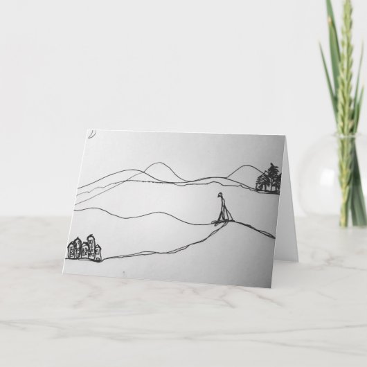 Skilangskizze Karte (Vorderseite)