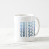 Skilangsport blauer Text Kaffeetasse (VorderseiteRechts)