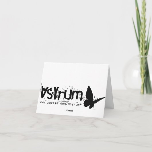 Skilaufen Karte (Rückseite)