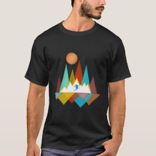 Skilaufen Schneeschuhwandern Outdoor Mountain Wald T-Shirt