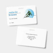 Skilehrer Ausweis (Vorder- & Rückseite)