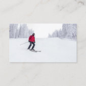 Skilehrer für Langlaufen Visitenkarte (Rückseite)