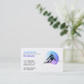 Skilehrer Visitenkarte (Stehend Vorderseite)