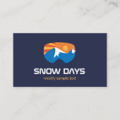 Skilehrer Visitenkarte (Vorderseite)