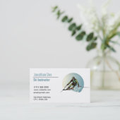 Skilehrer Visitenkarte (Stehend Vorderseite)