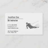 Skilehrer Visitenkarte (Vorderseite)