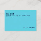 Skilehrer Visitenkarte (Rückseite)