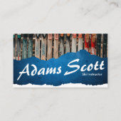 Skilehrer Visitenkarte (Vorderseite)