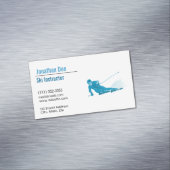 Skilehrer-Visitenkarte Magnetische Visitenkarte (Beispiel)