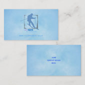 Skilehrer-Visitenkarte (Version 2) Visitenkarte (Vorne/Hinten)