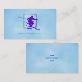 Skilehrer-Visitenkarte Visitenkarte (Vorne/Hinten)