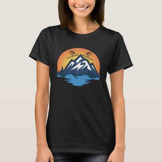 Skilehrer Wintersport T-Shirt (Vorderseite)