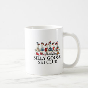 Skiliebhaber alberne Gans Skiclub eine Schar Gänse Kaffeetasse