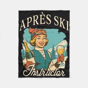 Skiliebhaber Apres Ski Königin Skiurlaub Apres Ski Fleecedecke