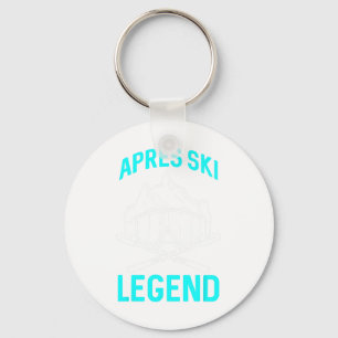 Skiliebhaber Lustiger Skifahrer Apres Ski Legende Schlüsselanhänger