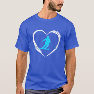 Skiliebhaber Vintage T-Shirt