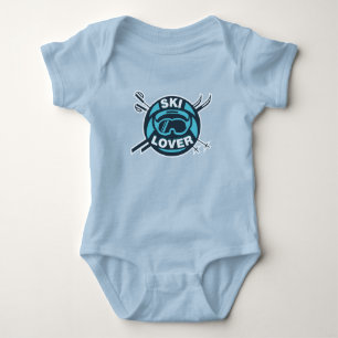 Skiliebhaber Wintersport Neuheit Baby Strampler