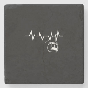 Skilift Heartbeat Steinuntersetzer