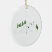 Skilift Keramik Ornament (Rechts)