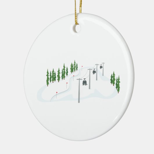 Skilift Keramik Ornament (Links)