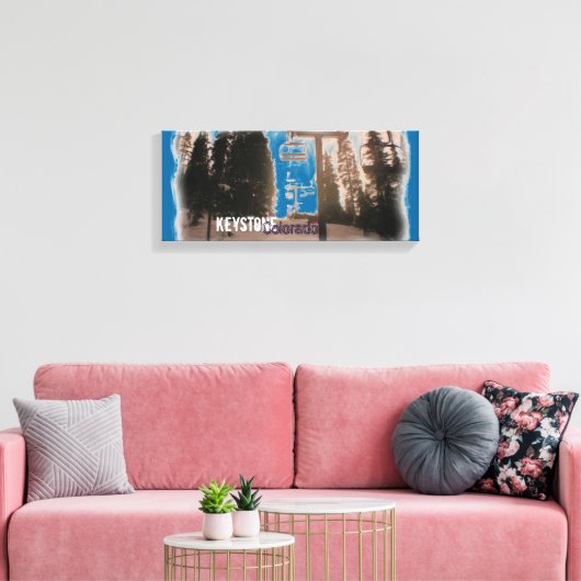 Skilift Keystone Colorado Leinwand (Insitu (Wohnzimmer))
