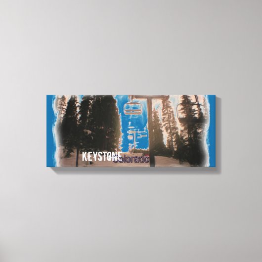 Skilift Keystone Colorado Leinwand (Vorderseite)