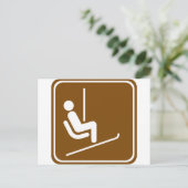 Skilift Postkarte (Stehend Vorderseite)