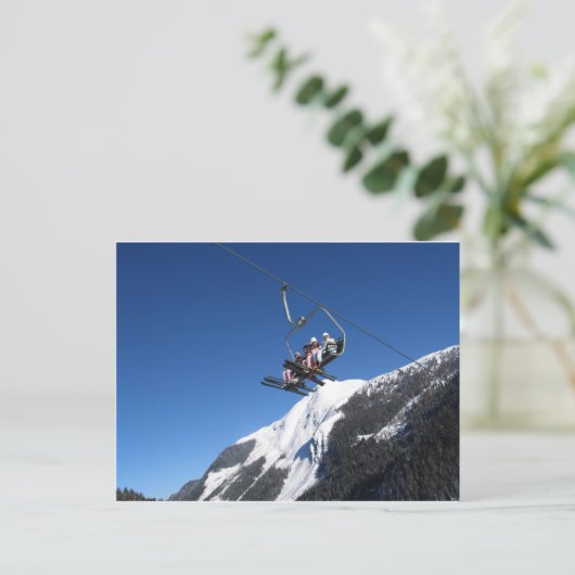 Skilift Postkarte (Stehend Vorderseite)