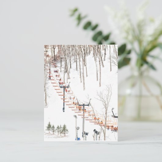 Skilift Postkarte (Stehend Vorderseite)