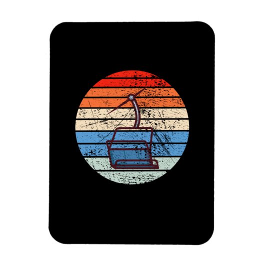Skilift Retro Magnet (Vertikal)