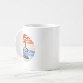 Skilift Retro Vintager Design Skier Kaffeetasse (Vorderseite Links)
