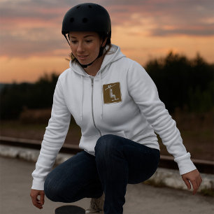 Skilift Symbol Rustikales Wintersportsymbol Hoodie