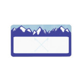 SKILIFT TICKET Matching Rücksendeadressen-Aufklebe Adressaufkleber (Vorne)