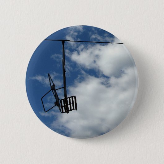 Skilift und Himmel Button (Vorderseite)