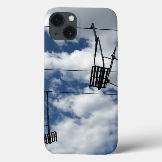 Skilift und Himmel Case-Mate iPhone Hülle (Rückseite)