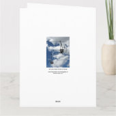 Skilift und Himmel Karte (Rückseite)