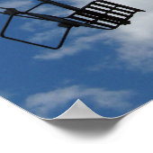 Skilift und Himmel Poster (Ecke)