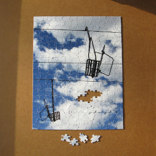 Skilift und Himmel Puzzle