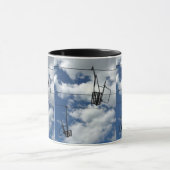 Skilift und Himmel Tasse (Zentrum)