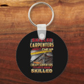 Skilled Carpenters Aren't I Can't Fix Stud On Back Schlüsselanhänger (Vorderseite)