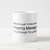 Skilled Enough To Become a Property Manager Crazy Jumbo-Tasse (Vorderseite)