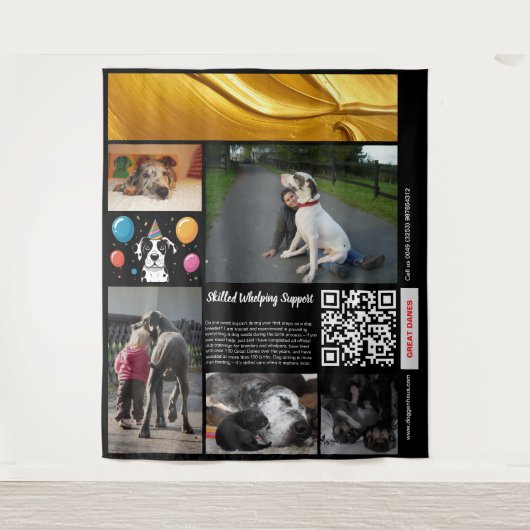 Skilled Whelping Support Wandteppich (Vorderseite)