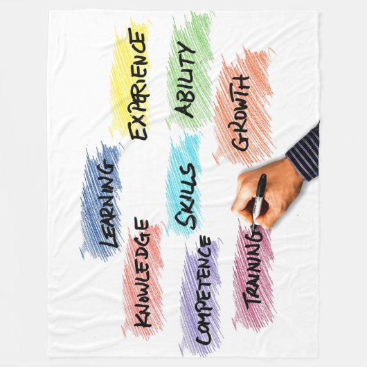 SKILLS FLEECEDECKE (Vorderseite)