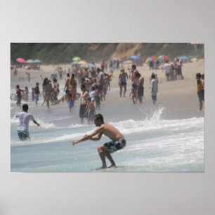 Skim Boarding Poster