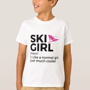 Skimädchen-Definition Lustiger Ski T-Shirt