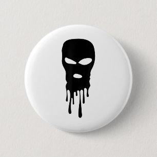 Skimaske Balaclava Bandit Maske Robber Maske Hip H Button