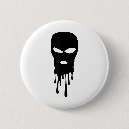 Skimaske Balaclava Bandit Maske Robber Maske Hip H Button (Vorderseite)