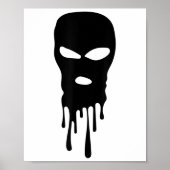 Skimaske Balaclava Bandit Maske Robber Maske Hip H Poster (Vorne)